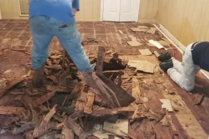 removal of flooring