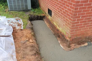concrete support for foundation